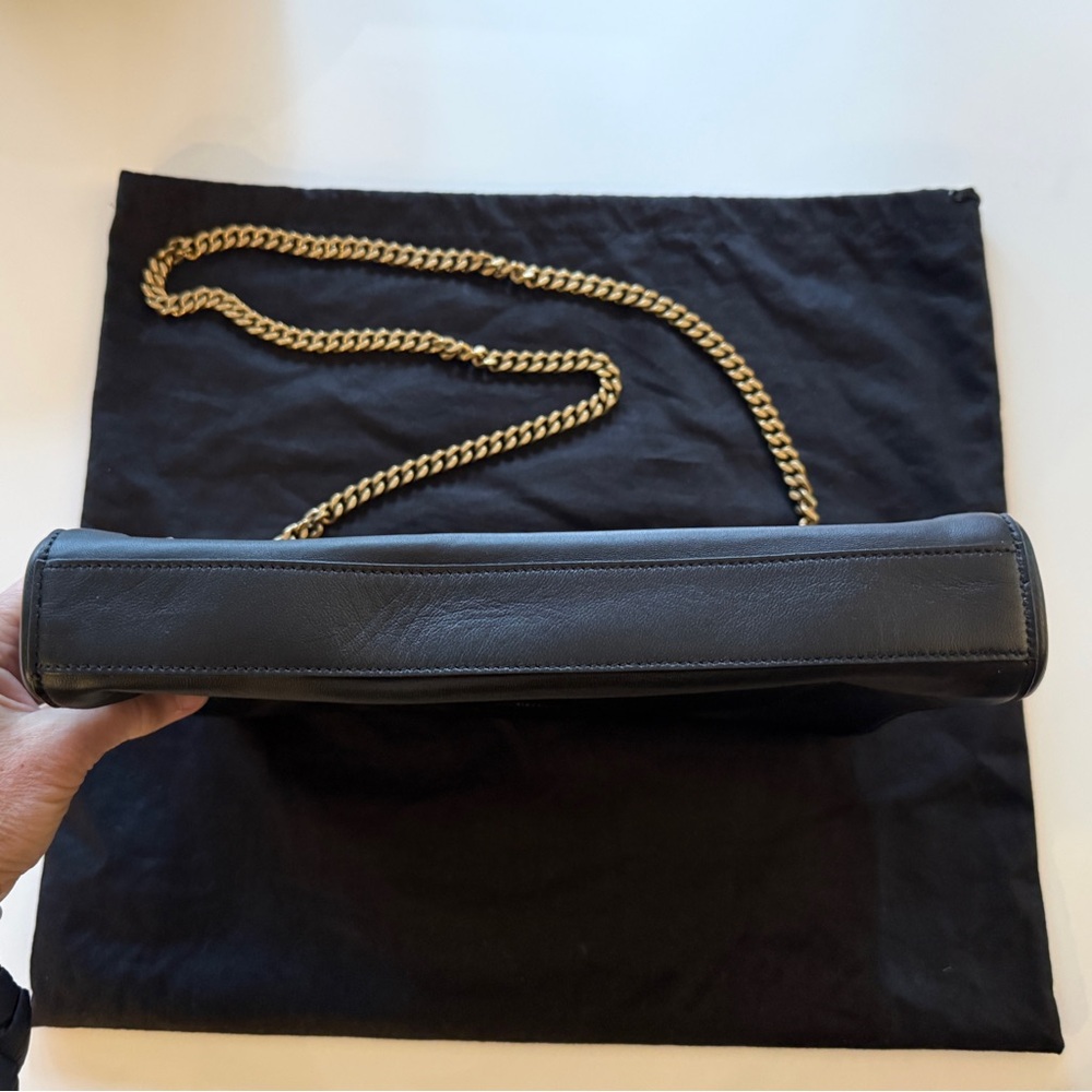 YSL Kate Medium Black Suede/Smooth Leather Reversible Crossbody Bag - Picture 12 of 16